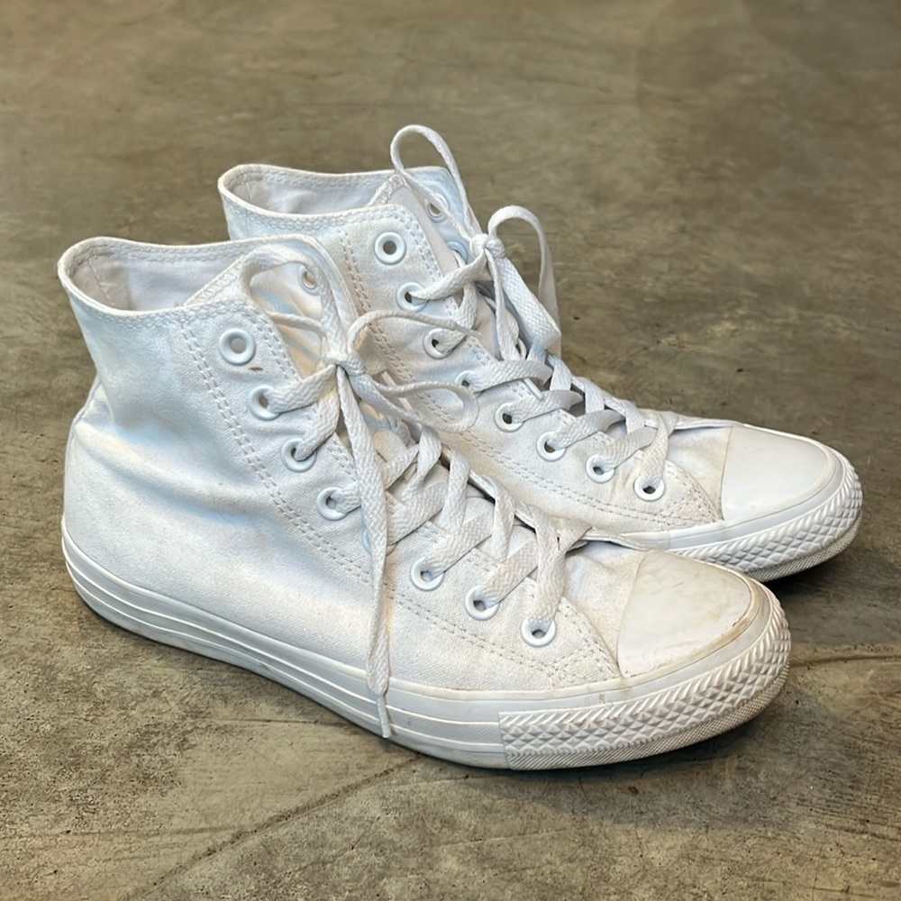 White Converse All Stars High Tops